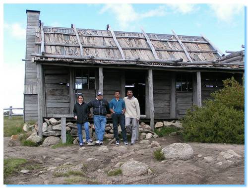 Smitha, Pius, Praveen and Suresh at Craig's Hut