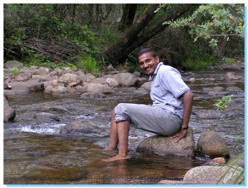 Suresh cooling off in King River