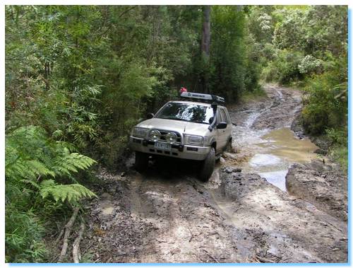 More mud, Kennett Wye River Jeep Track