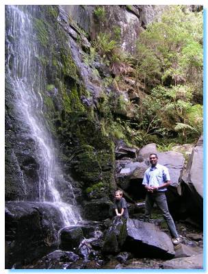Mahesh and Liam - Upper Kalimna Falls